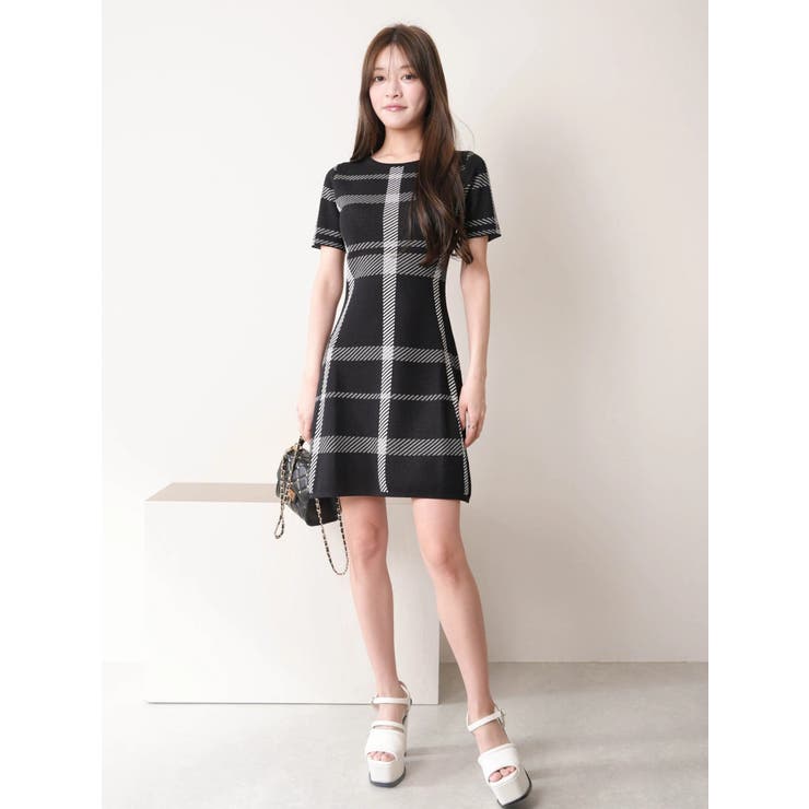 マルチパターンハーフスリーブニットワンピース | LIPSERVICE | 詳細画像25 