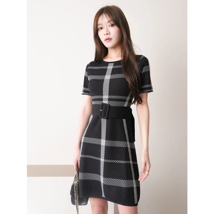 マルチパターンハーフスリーブニットワンピース | LIPSERVICE | 詳細画像26 