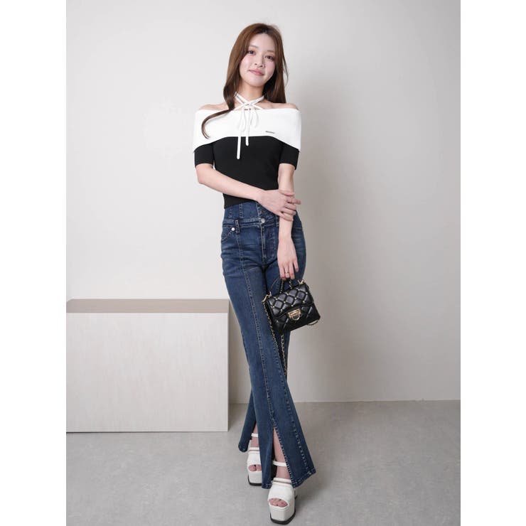 ワイドオフショルストラップニット | LIPSERVICE | 詳細画像4 