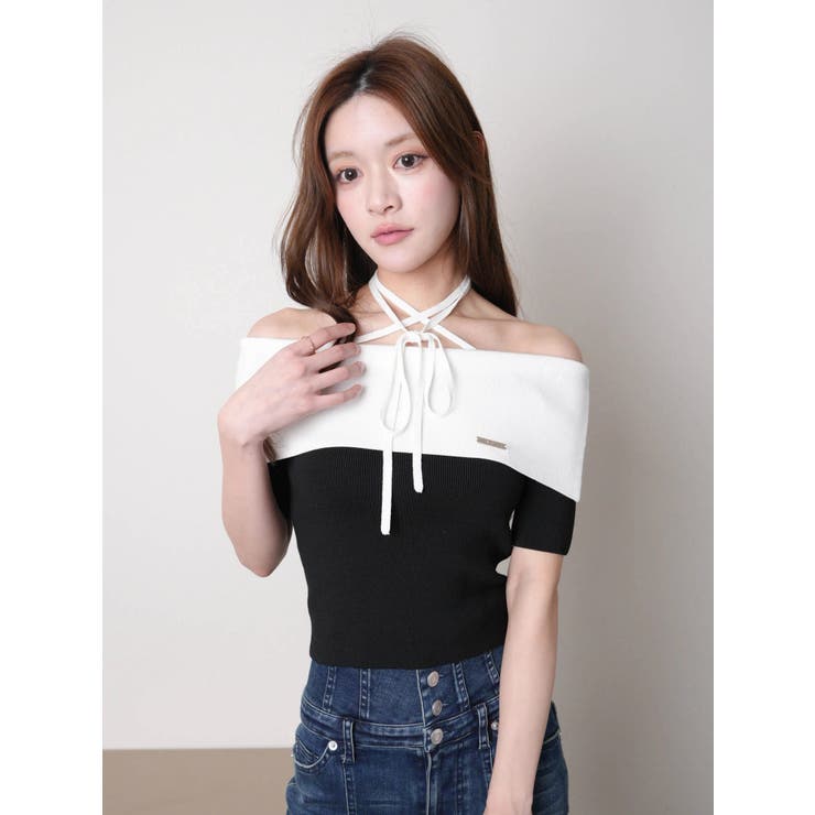 ワイドオフショルストラップニット | LIPSERVICE | 詳細画像7 