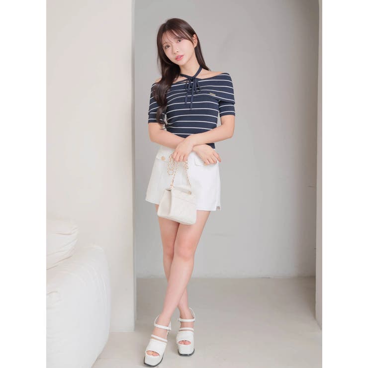 ワイドオフショルストラップニット | LIPSERVICE | 詳細画像21 