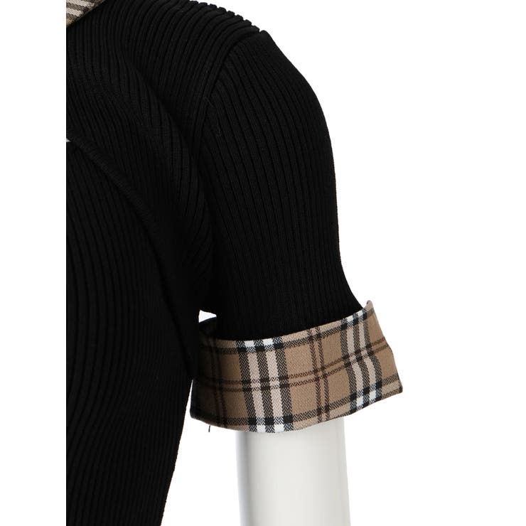 チェックカラーフレアニットワンピース | LIPSERVICE | 詳細画像58 