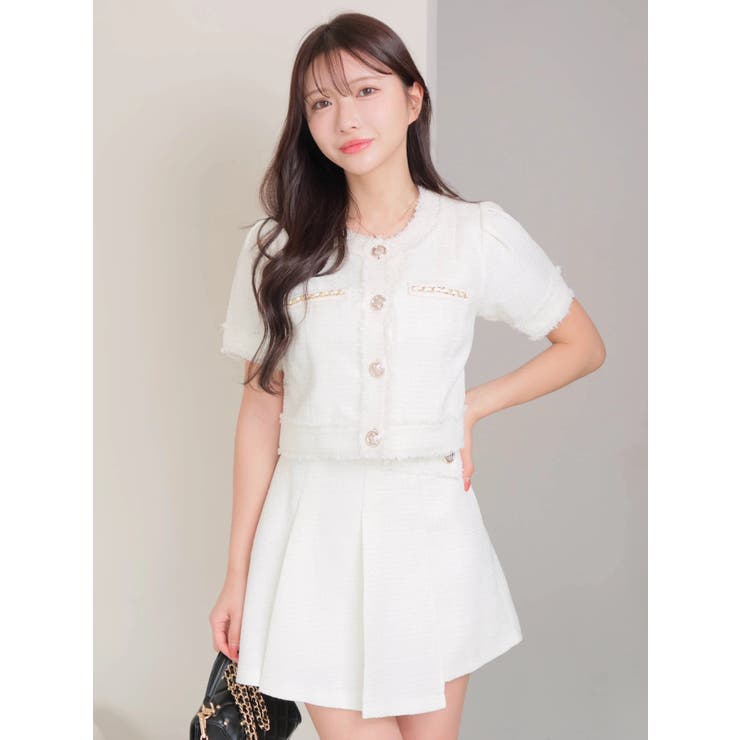 サマーツイードプリーツスカート | LIPSERVICE | 詳細画像24