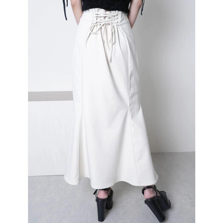 バックスピンドルストレッチマーメイドスカート | LIPSERVICE | 詳細画像5 