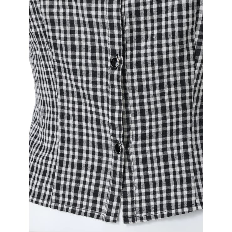 デコルテオープンフリルスリーブブラウス | LIPSERVICE | 詳細画像29 