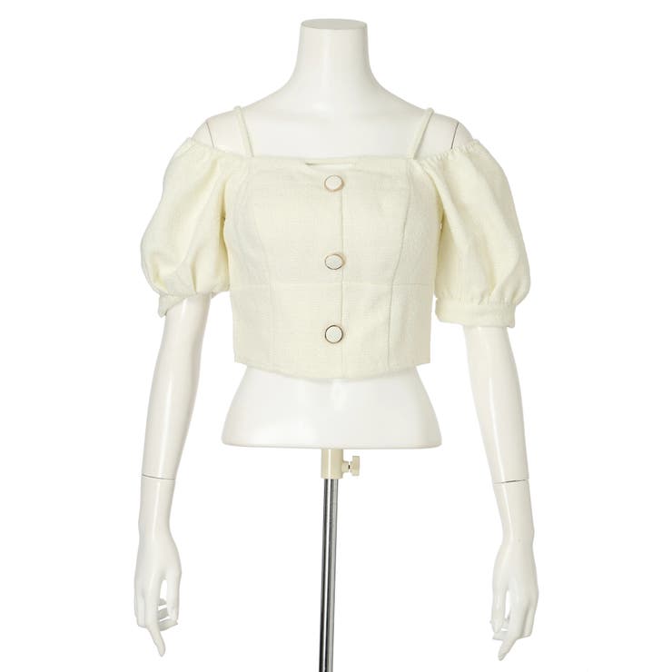 ツイードオフショルトップス | LIPSERVICE | 詳細画像35 