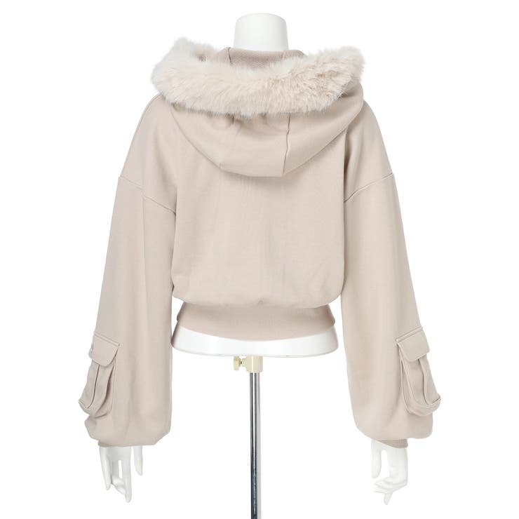 ファーフードスウェットパーカー | LIPSERVICE | 詳細画像35 