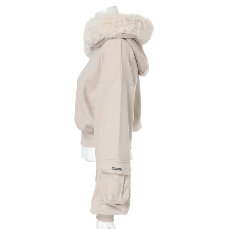 ファーフードスウェットパーカー | LIPSERVICE | 詳細画像36 