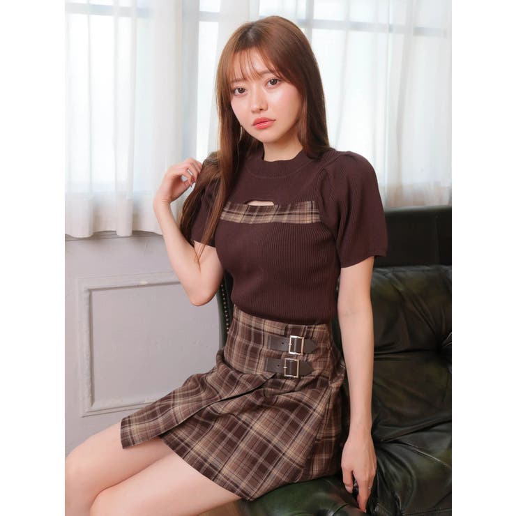 ダブルベルトラッププリーツスカート | LIPSERVICE | 詳細画像9