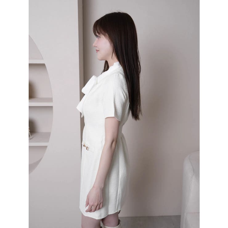 3wayクラシカルツイードリボンワンピース | LIPSERVICE | 詳細画像8 