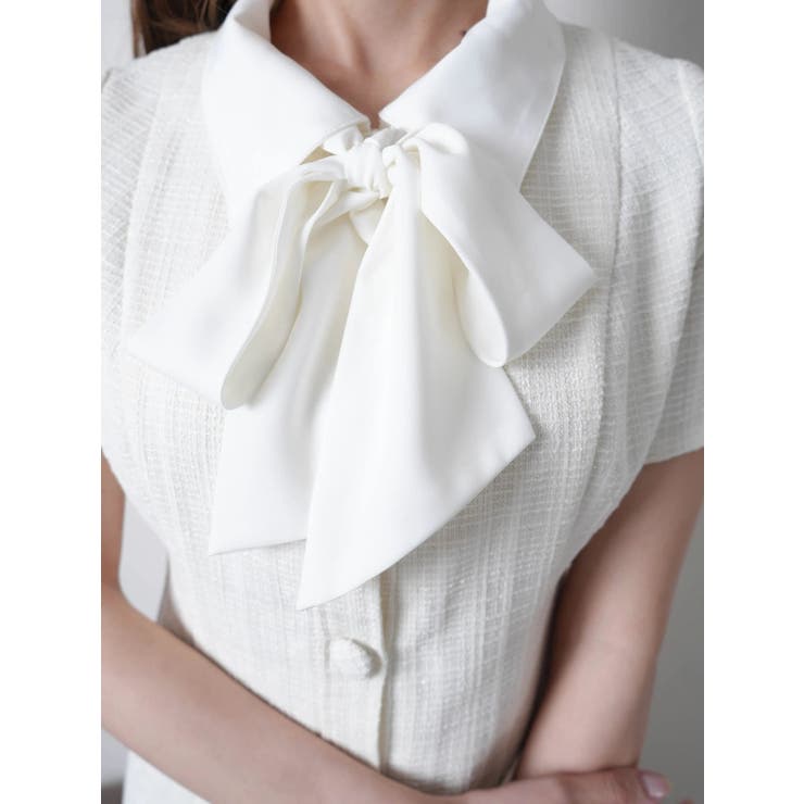 3wayクラシカルツイードリボンワンピース | LIPSERVICE | 詳細画像9 