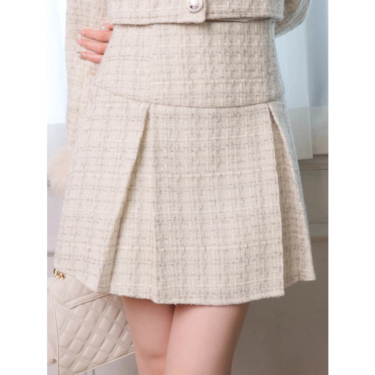 マルチツイードプリーツスカート | LIPSERVICE | 詳細画像1 