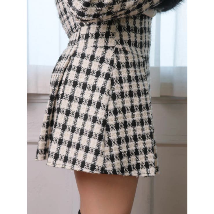 マルチツイードプリーツスカート | LIPSERVICE | 詳細画像25 