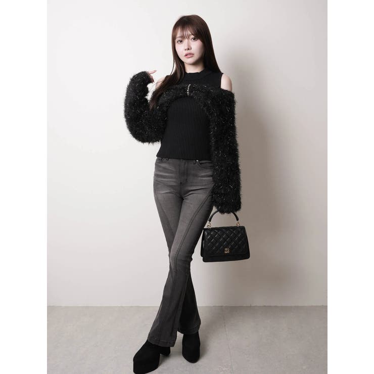 ミックスフェザーリボンアンサンブルニット | LIPSERVICE | 詳細画像2 