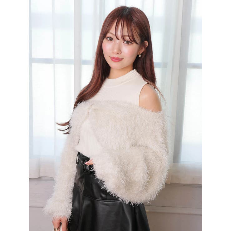 ミックスフェザーリボンアンサンブルニット | LIPSERVICE | 詳細画像24 