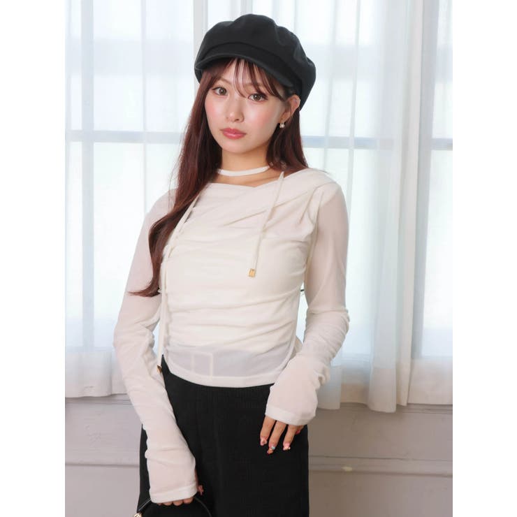 ベロアドレープチョーカートップス | LIPSERVICE | 詳細画像24 