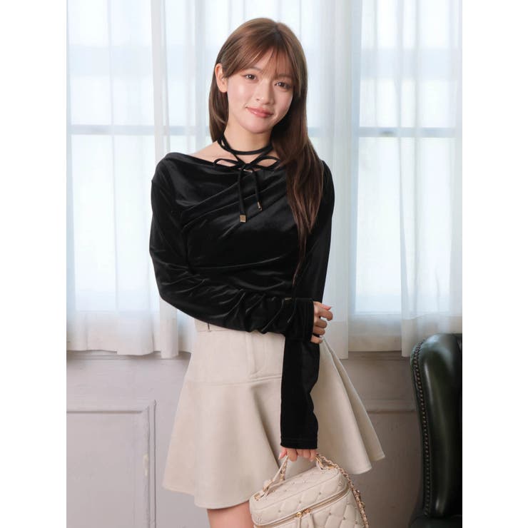 ベロアドレープチョーカートップス | LIPSERVICE | 詳細画像30 