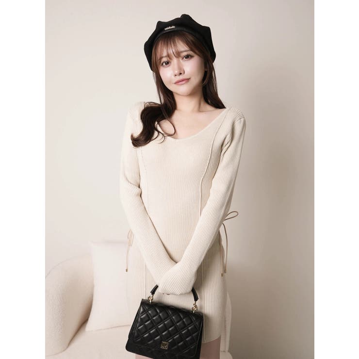 サイドレーススピンドルニットワンピース | LIPSERVICE | 詳細画像9 