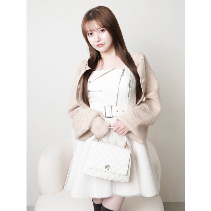 Fluffyラメニットカーディガン | LIPSERVICE | 詳細画像6 