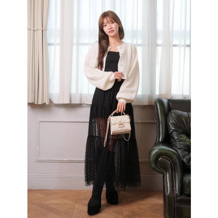 Fluffyラメニットカーディガン | LIPSERVICE | 詳細画像13 