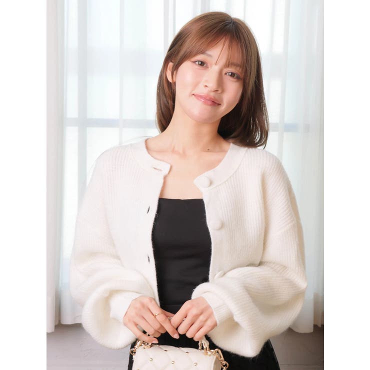 Fluffyラメニットカーディガン | LIPSERVICE | 詳細画像15 