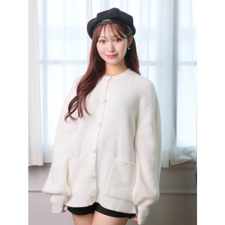 Fluffyラメニットカーディガン | LIPSERVICE | 詳細画像20 