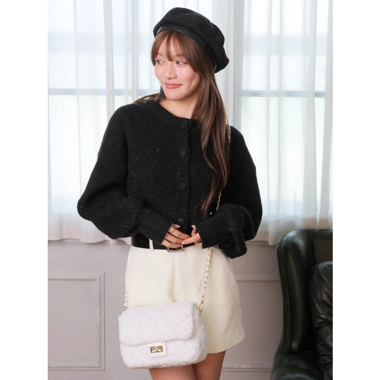 Fluffyラメニットカーディガン | LIPSERVICE | 詳細画像37 