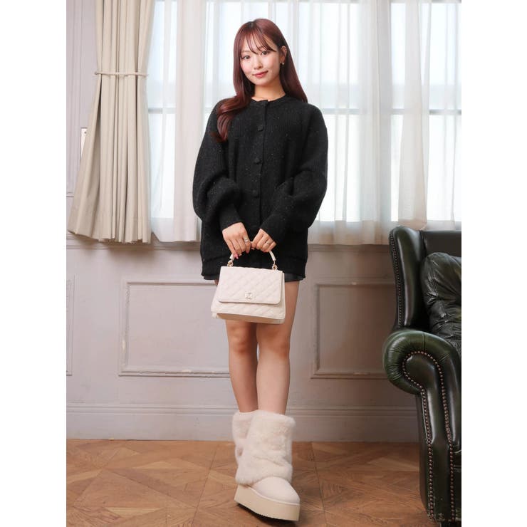 Fluffyラメニットカーディガン | LIPSERVICE | 詳細画像39 