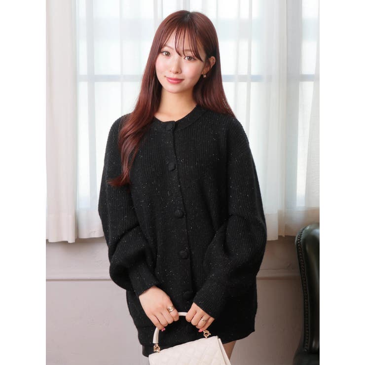 Fluffyラメニットカーディガン | LIPSERVICE | 詳細画像40 