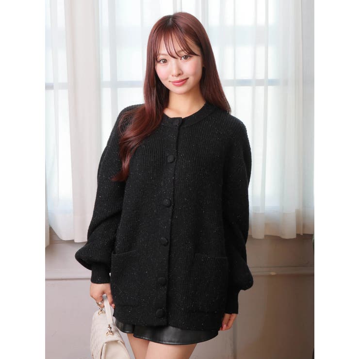 Fluffyラメニットカーディガン | LIPSERVICE | 詳細画像42 