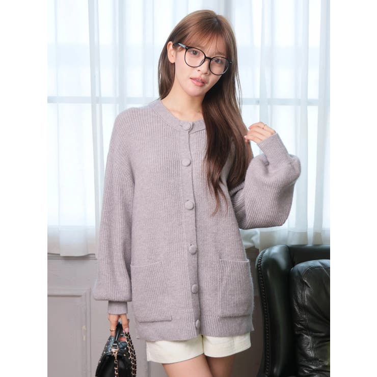 Fluffyラメニットカーディガン | LIPSERVICE | 詳細画像52 