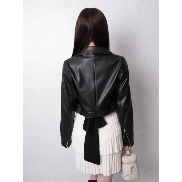 2wayコンパクトペプラムライダースジャケット | LIPSERVICE | 詳細画像12 