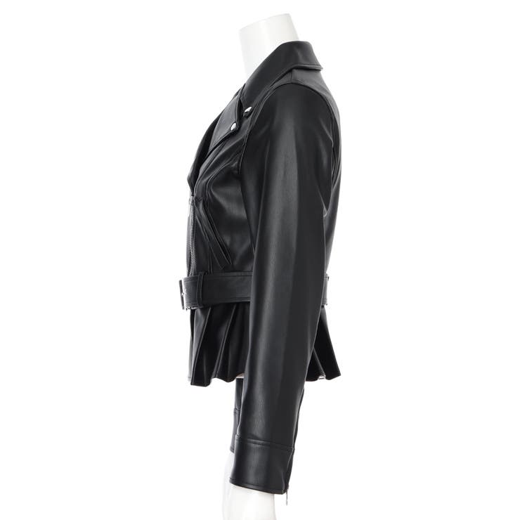 LIP SERVICE ぺプラムライダースジャケット LIP SERVICE レザージャケット ライダース 2wayコンパクトペプラム