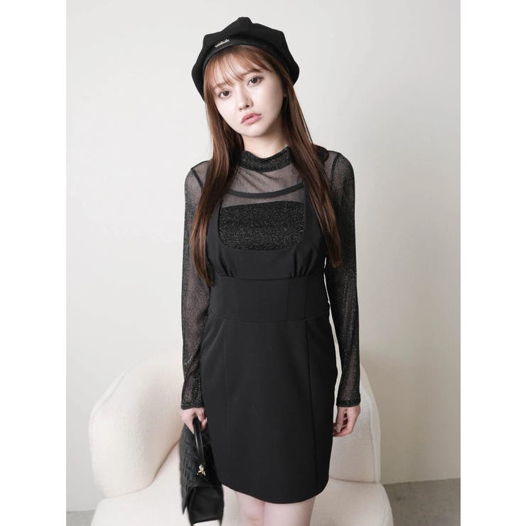 カーブネックタイトジャンスカワンピース | LIPSERVICE | 詳細画像12 