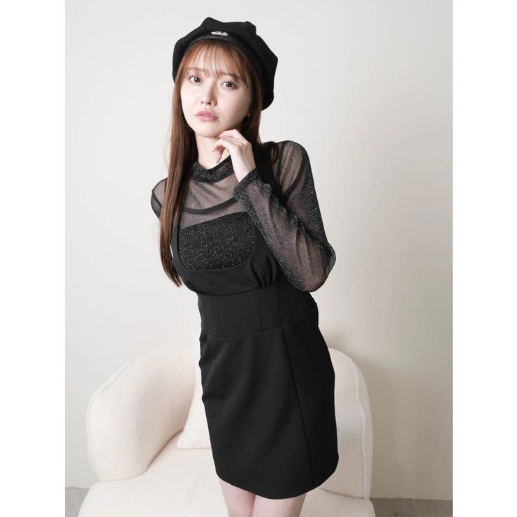 カーブネックタイトジャンスカワンピース | LIPSERVICE | 詳細画像15 