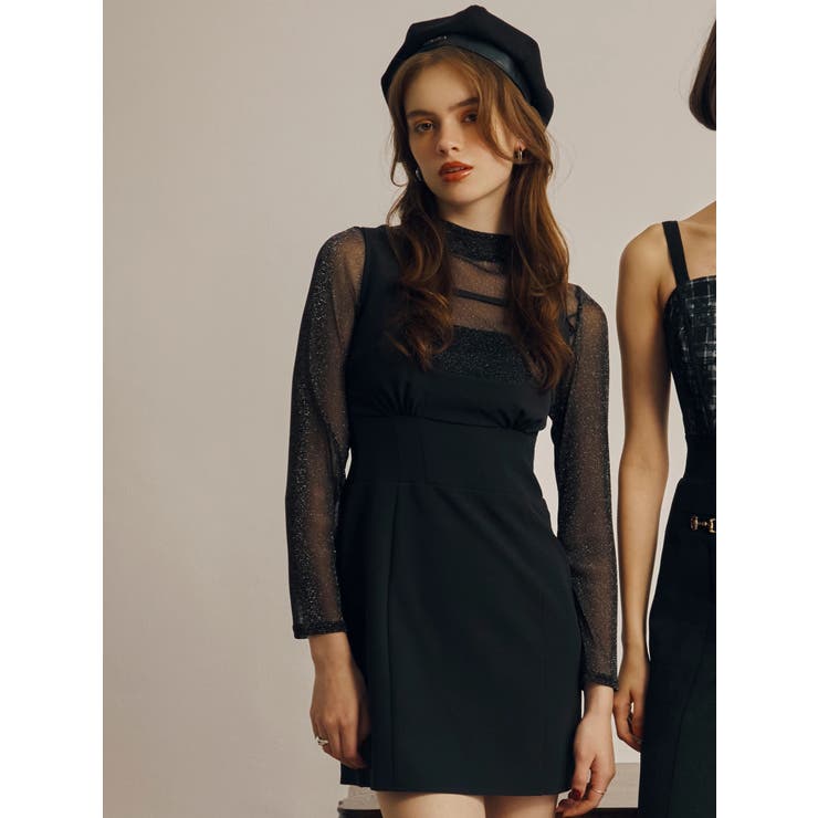 カーブネックタイトジャンスカワンピース | LIPSERVICE | 詳細画像16 