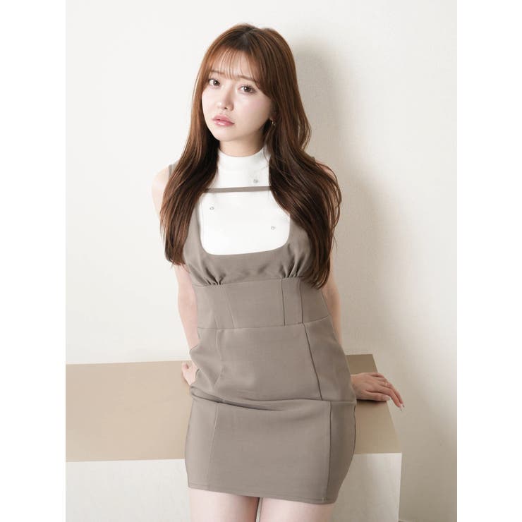 カーブネックタイトジャンスカワンピース | LIPSERVICE | 詳細画像26 