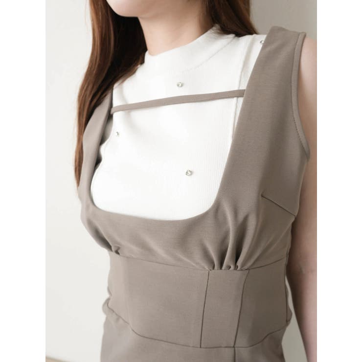 カーブネックタイトジャンスカワンピース | LIPSERVICE | 詳細画像27 