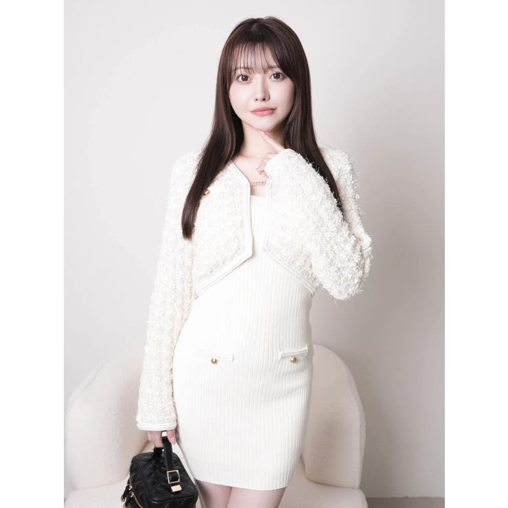 クラシカルツイードアンサンブルワンピース | LIPSERVICE | 詳細画像4 