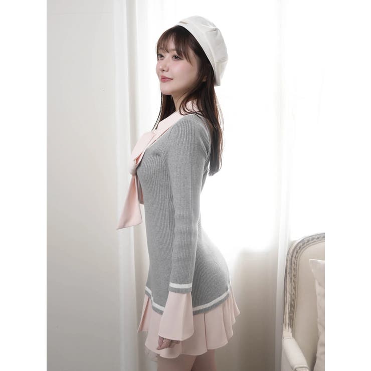 シャツドッキングプリーツワンピース | LIPSERVICE | 詳細画像8 