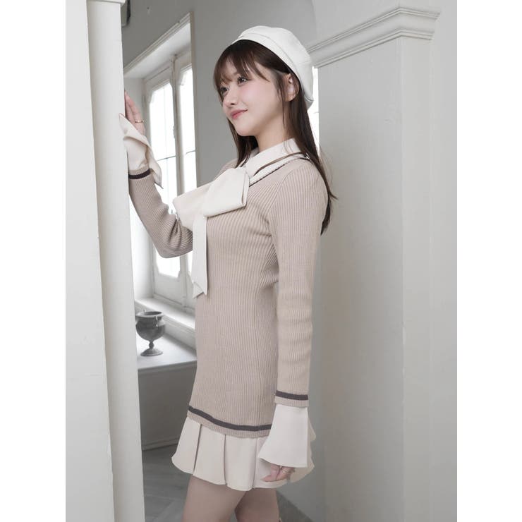 シャツドッキングプリーツワンピース | LIPSERVICE | 詳細画像16 