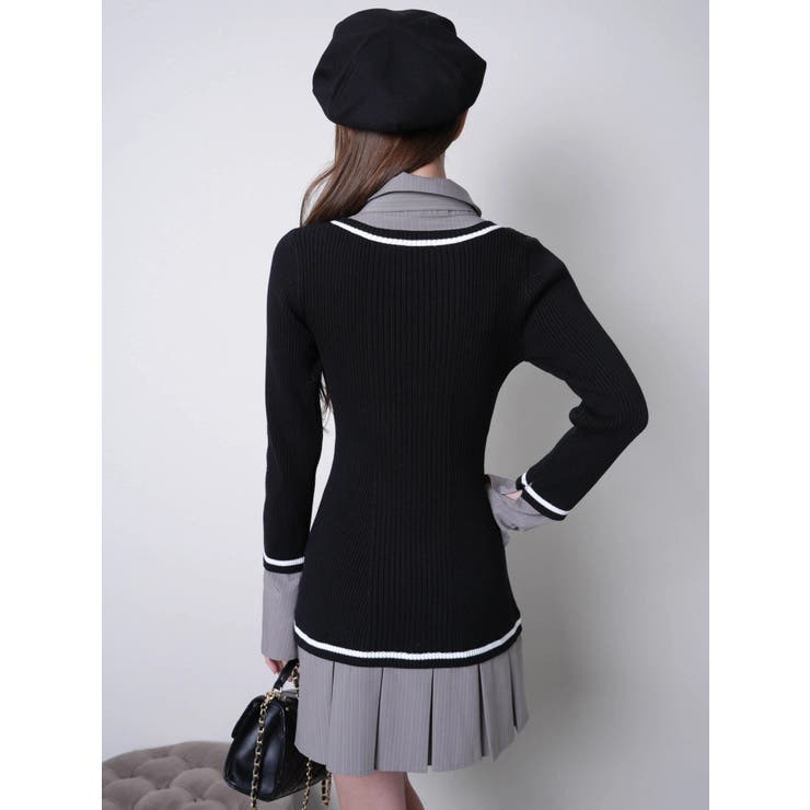 シャツドッキングプリーツワンピース | LIPSERVICE | 詳細画像47 