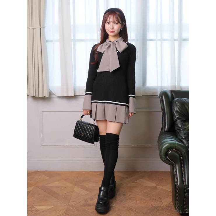 シャツドッキングプリーツワンピース | LIPSERVICE | 詳細画像64 