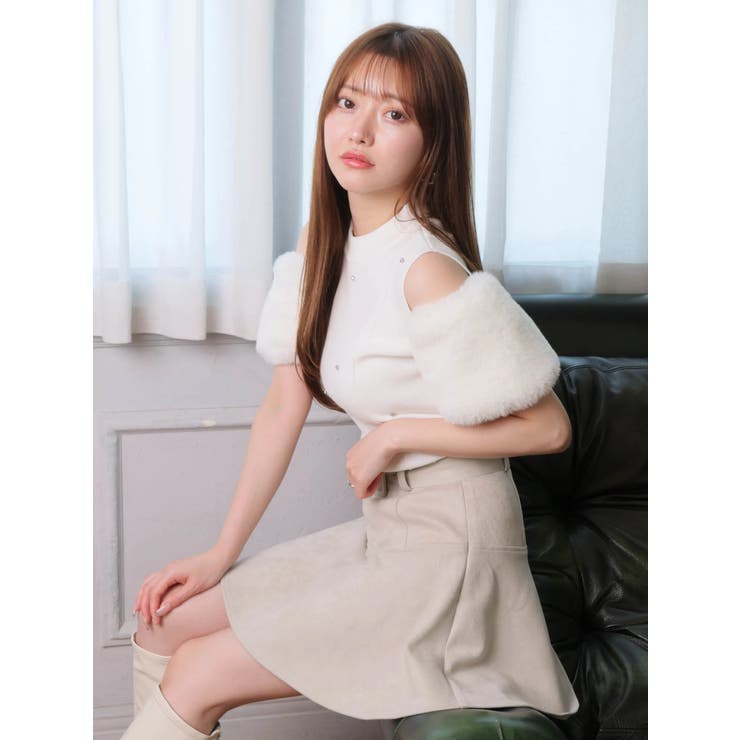 インナーショーパン付ベルトSETフレアスカート | LIPSERVICE | 詳細画像13 