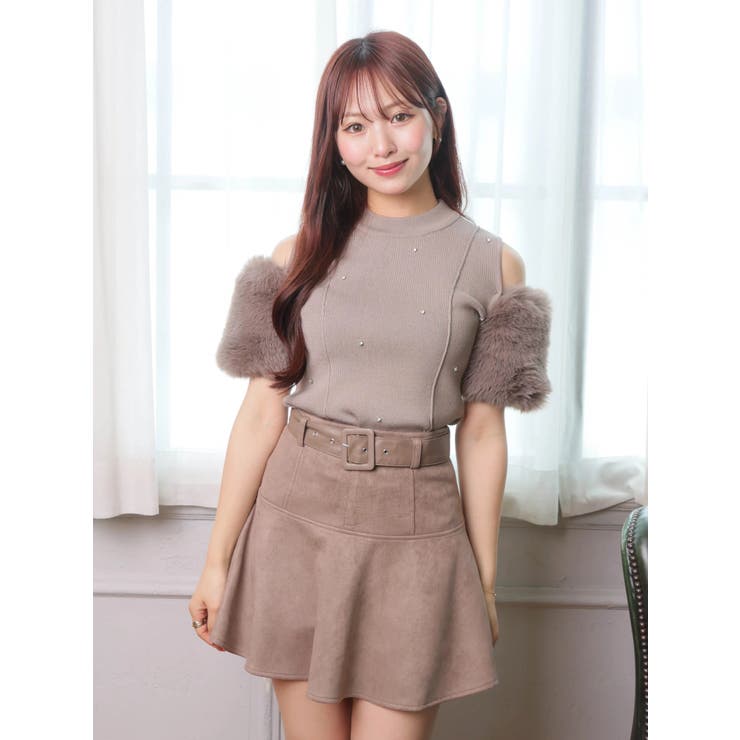 インナーショーパン付ベルトSETフレアスカート | LIPSERVICE | 詳細画像16 