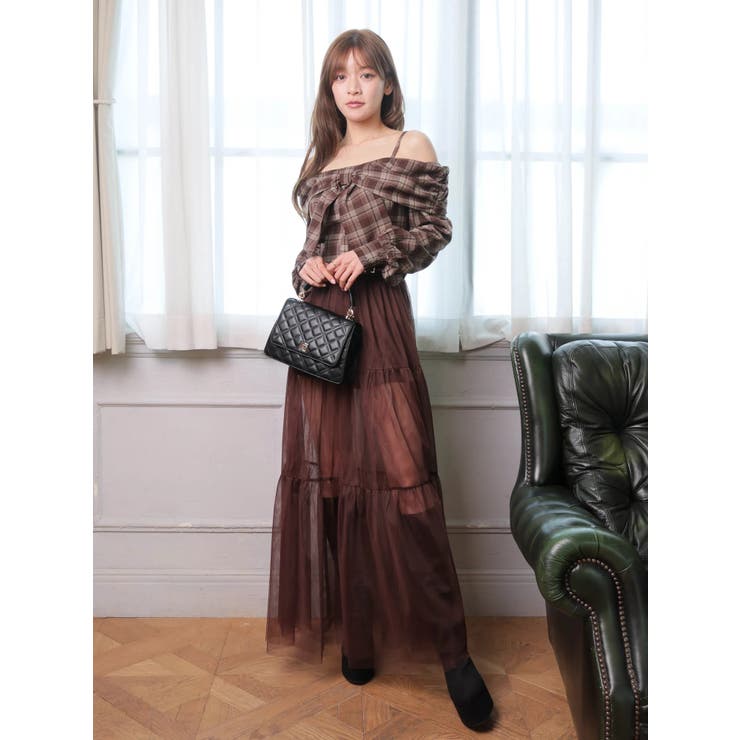 2wayショーパン付チュールフレアスカート | LIPSERVICE | 詳細画像4 