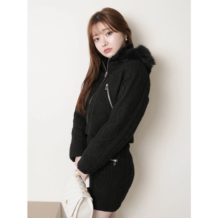 ウォームケーブルニットスカート | LIPSERVICE | 詳細画像16 