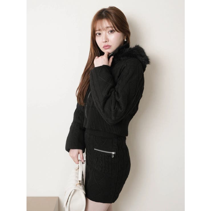 ウォームケーブルニットスカート | LIPSERVICE | 詳細画像17 