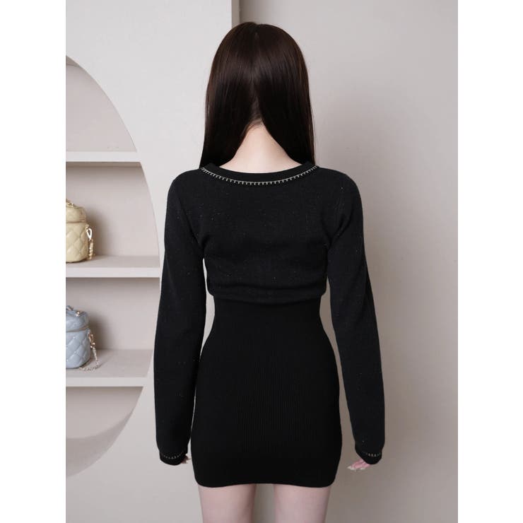 チェーンステッチクラシカルワンピース | LIPSERVICE | 詳細画像8 