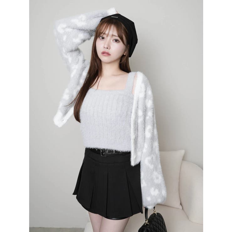 レザーレイヤードプリーツショートパンツ | LIPSERVICE | 詳細画像10 